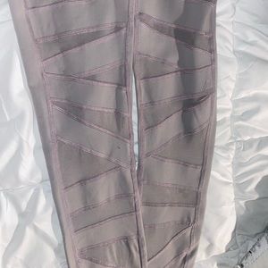 Lulu cross mesh leggings